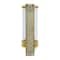 Gold Aluminum Contemporary Wall Sconce, 16" x 5" x 7"